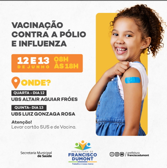 VACINACAO CONTRA A POLIO E INFLUENZA