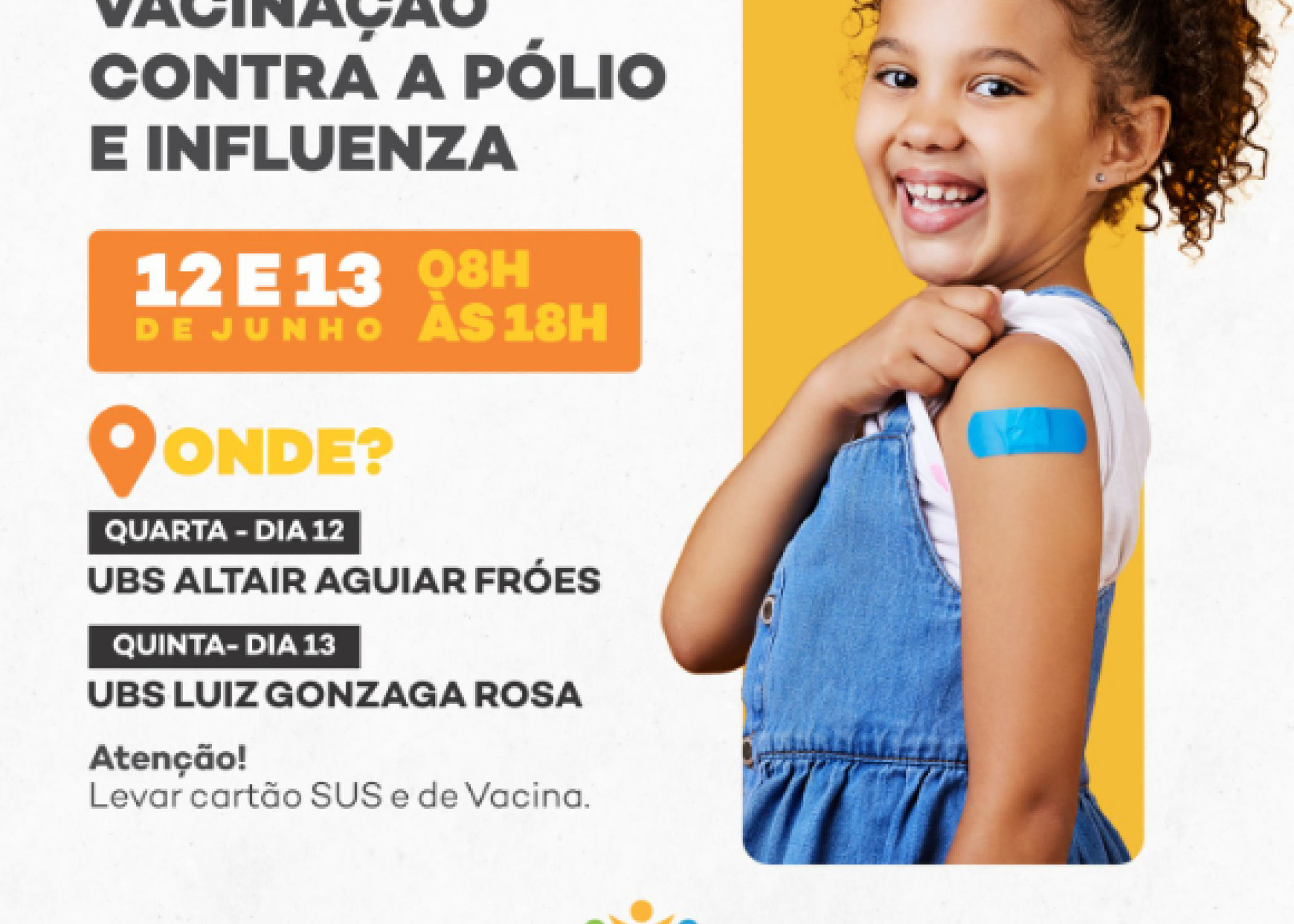 VACINAÇÃO CONTRA A PÓLIO E INFLUENZA